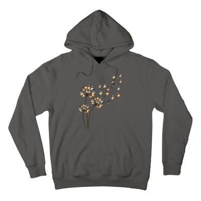 Flower Pug Dogs Dandelion Funny Animal Lovers Tees Men Women Tall Hoodie