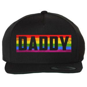 Funny Pride Daddy Proud Gay Lesbian Lgbt For Father's Day Gift Wool Snapback Cap