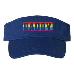 Funny Pride Daddy Proud Gay Lesbian Lgbt For Father's Day Gift Valucap Bio-Washed Visor