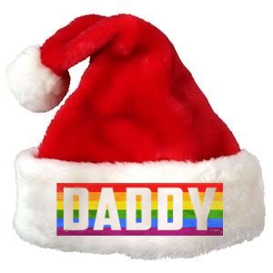 Funny Pride Daddy Proud Gay Lesbian Lgbt For Father's Day Gift Premium Christmas Santa Hat