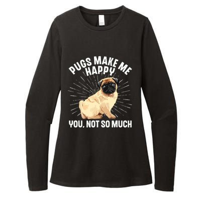 Funny Pug Design For Men Women Puppy Pet Dog Breed Pug Lover Womens CVC Long Sleeve Shirt