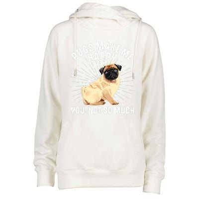 Funny Pug Design For Men Women Puppy Pet Dog Breed Pug Lover Womens Funnel Neck Pullover Hood