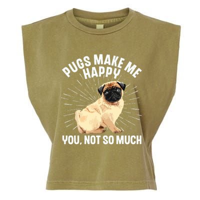 Funny Pug Design For Men Women Puppy Pet Dog Breed Pug Lover Garment-Dyed Women's Muscle Tee