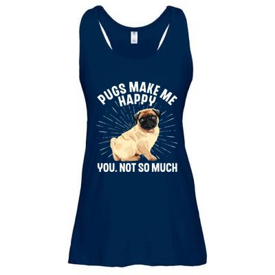 Funny Pug Design For Men Women Puppy Pet Dog Breed Pug Lover Ladies Essential Flowy Tank