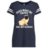 Funny Pug Design For Men Women Puppy Pet Dog Breed Pug Lover Enza Ladies Jersey Football T-Shirt