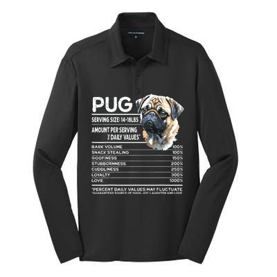 Funny Pug Dog Lover Pug Humor Pug Owner Cute Pug Silk Touch Performance Long Sleeve Polo