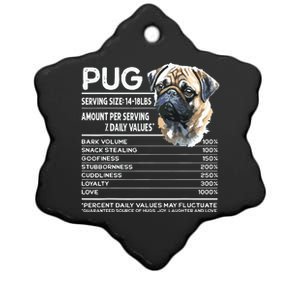 Funny Pug Dog Lover Pug Humor Pug Owner Cute Pug Ceramic Star Ornament