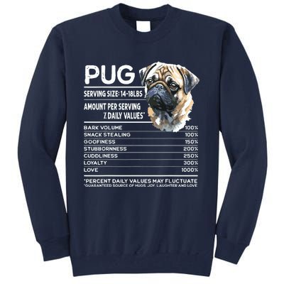 Funny Pug Dog Lover Pug Humor Pug Owner Cute Pug Tall Sweatshirt