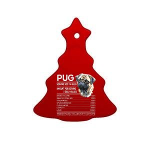 Funny Pug Dog Lover Pug Humor Pug Owner Cute Pug Ceramic Tree Ornament