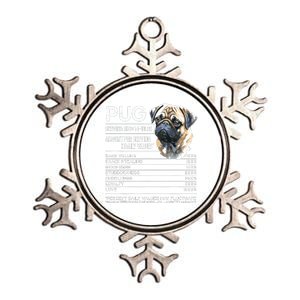 Funny Pug Dog Lover Pug Humor Pug Owner Cute Pug Metallic Star Ornament