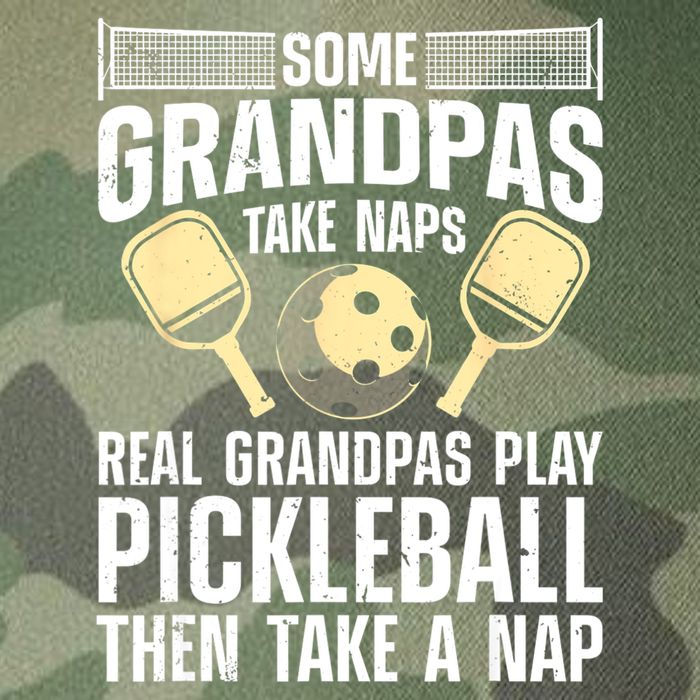 Funny Pickleball Design For Grandpa Pickleball Player Legacy Tie Dye Trucker Hat