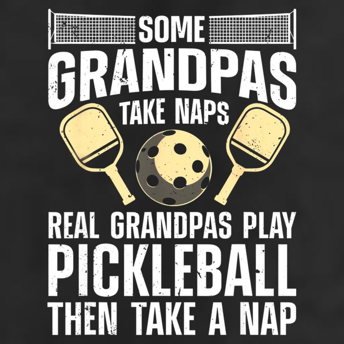Funny Pickleball Design For Grandpa Pickleball Player Garment-Dyed Fleece Hoodie