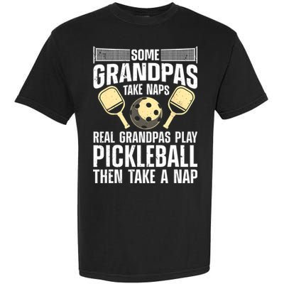 Funny Pickleball Design For Grandpa Pickleball Player Garment-Dyed Heavyweight T-Shirt