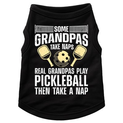 Funny Pickleball Design For Grandpa Pickleball Player Doggie Tank