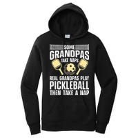 Funny Pickleball Design For Grandpa Pickleball Player Women's Pullover Hoodie