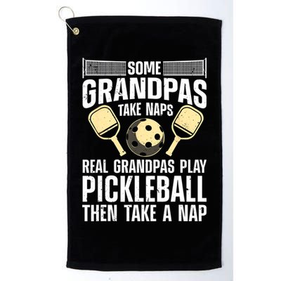 Funny Pickleball Design For Grandpa Pickleball Player Golf Towel
