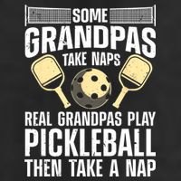 Funny Pickleball Design For Grandpa Pickleball Player Microfiber Hand Towel