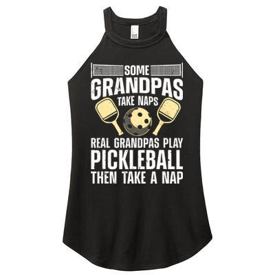 Funny Pickleball Design For Grandpa Pickleball Player Women's Perfect Tri Rocker Tank