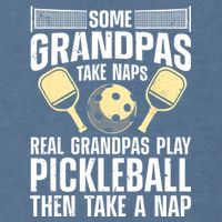 Funny Pickleball Design For Grandpa Pickleball Player Garment-Dyed Sweatshirt