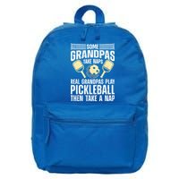 Funny Pickleball Design For Grandpa Pickleball Player 16 in Basic Backpack