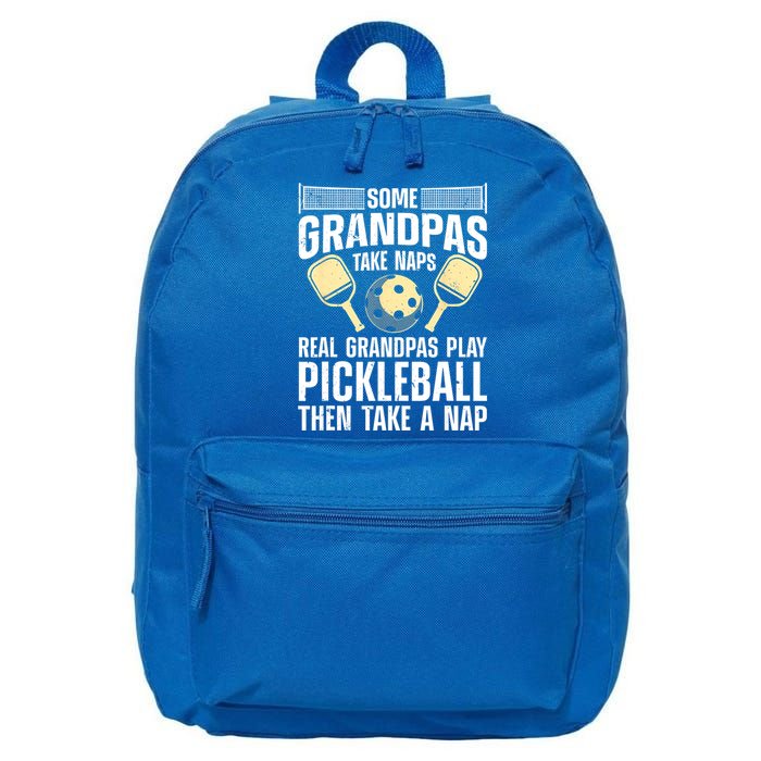 Funny Pickleball Design For Grandpa Pickleball Player 16 in Basic Backpack