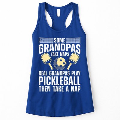 Funny Pickleball Design For Grandpa Pickleball Player Womens Tank Top