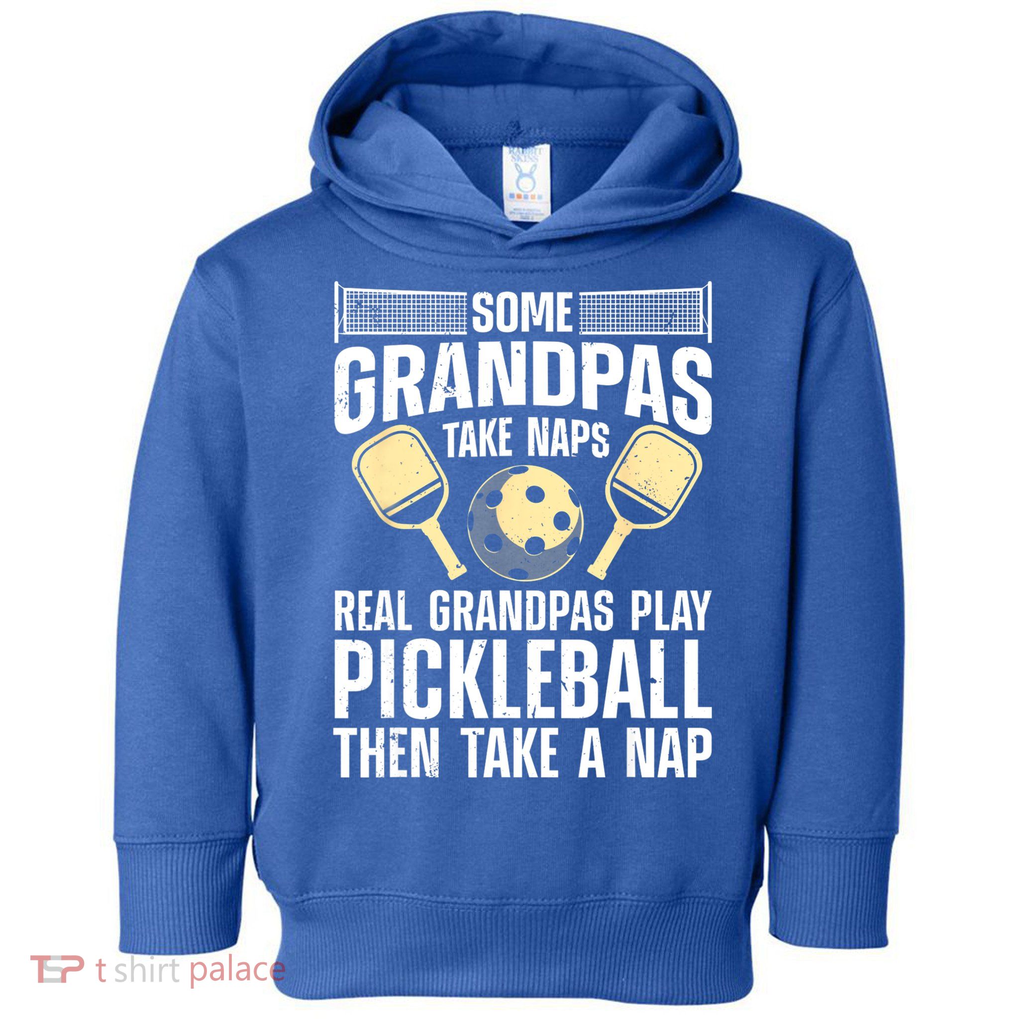 Funny Pickleball Design For Grandpa Pickleball Player Toddler Hoodie