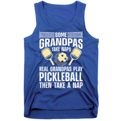 Funny Pickleball Design For Grandpa Pickleball Player Tank Top