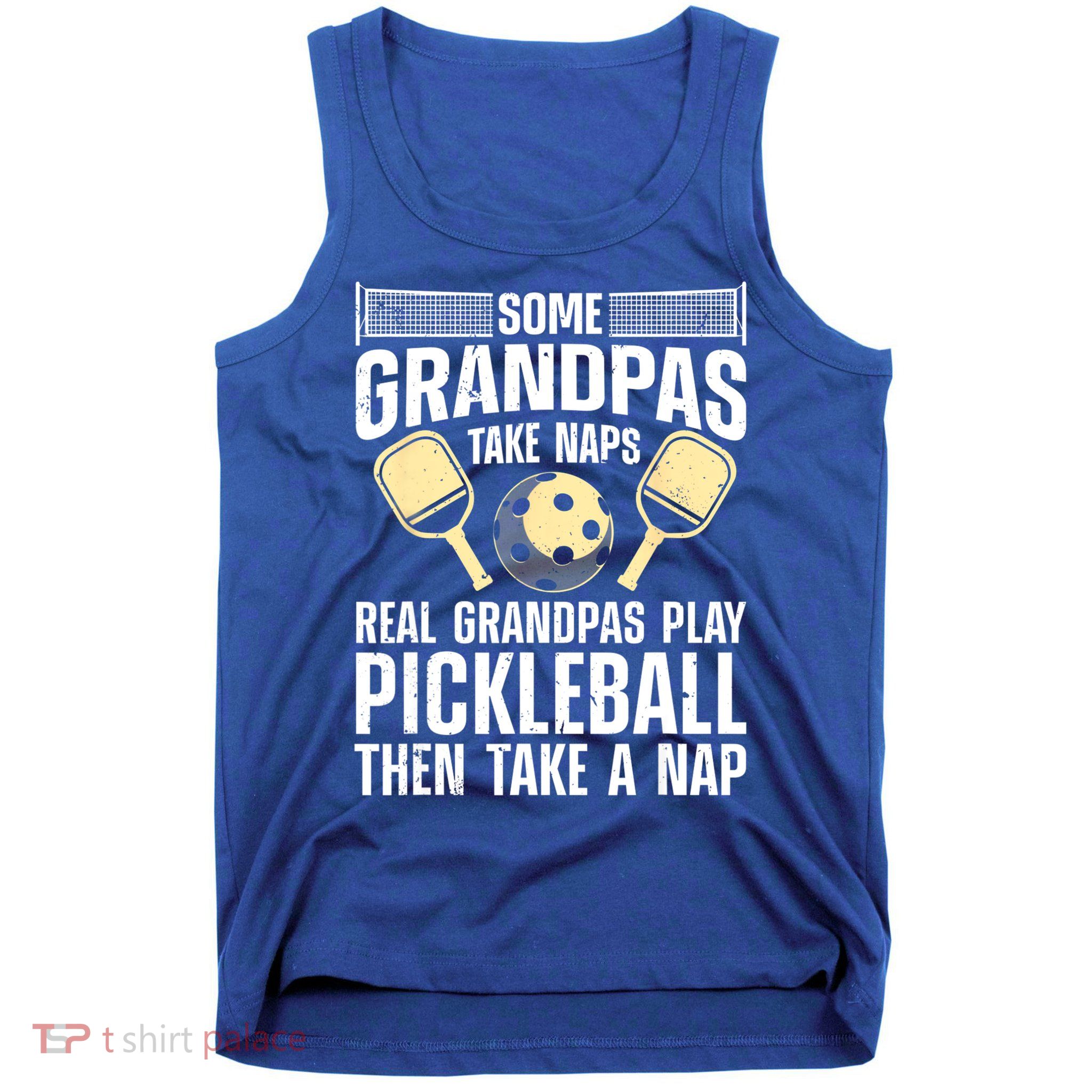 Funny Pickleball Design For Grandpa Pickleball Player Tank Top