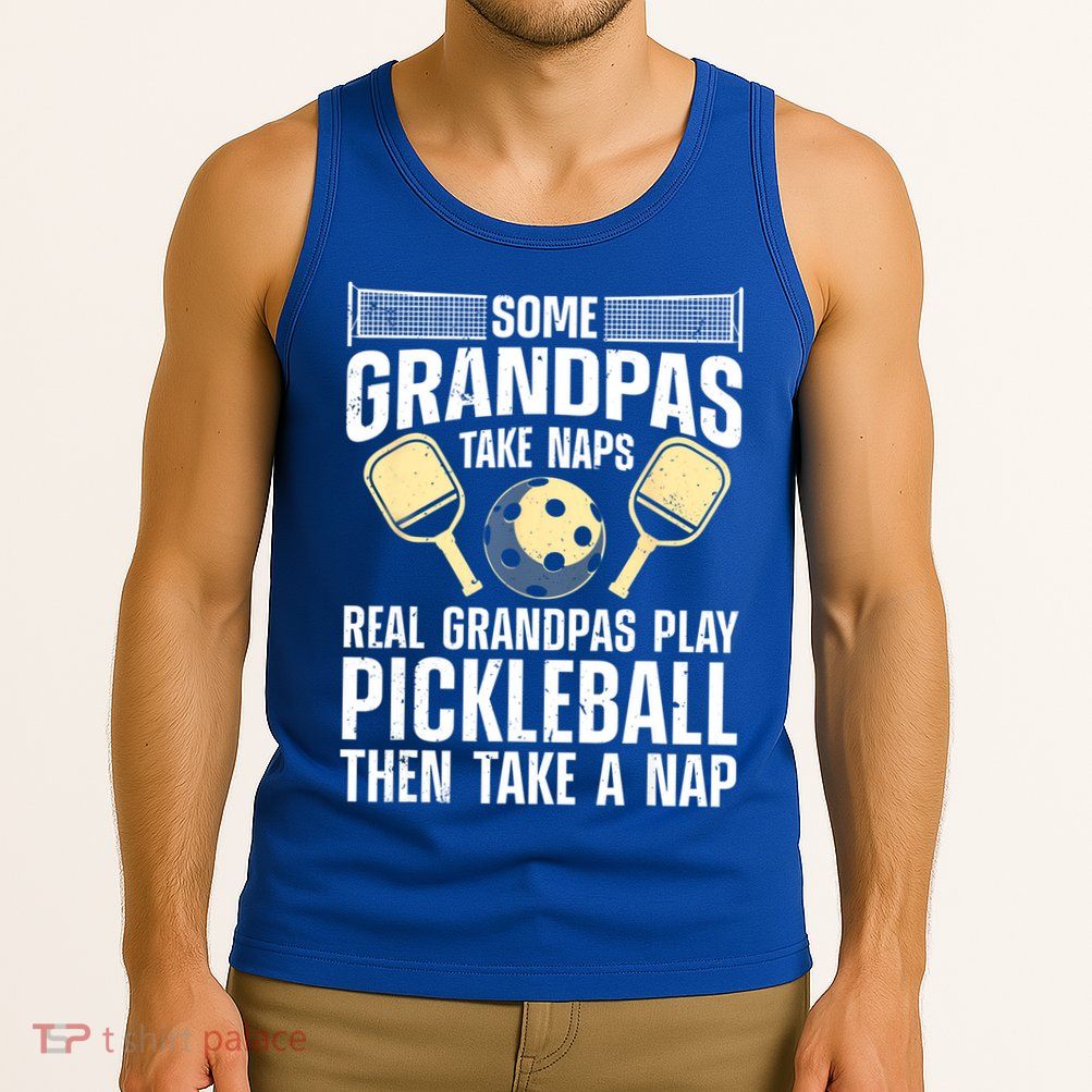 Funny Pickleball Design For Grandpa Pickleball Player Tank Top