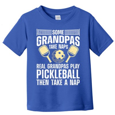 Funny Pickleball Design For Grandpa Pickleball Player Toddler T-Shirt