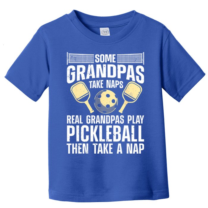Funny Pickleball Design For Grandpa Pickleball Player Toddler T-Shirt