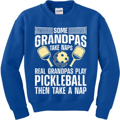 Funny Pickleball Design For Grandpa Pickleball Player Kids Sweatshirt