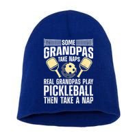 Funny Pickleball Design For Grandpa Pickleball Player Short Acrylic Beanie