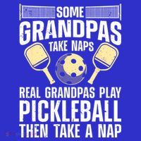 Funny Pickleball Design For Grandpa Pickleball Player Kids T-Shirt