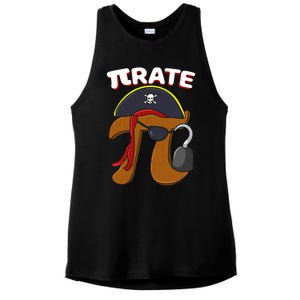 Funny Pi Day Pirate Pi Symbol Graphic Art Math Lover Gift Ladies PosiCharge Tri-Blend Wicking Tank