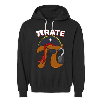 Funny Pi Day Pirate Pi Symbol Graphic Art Math Lover Gift Garment-Dyed Fleece Hoodie