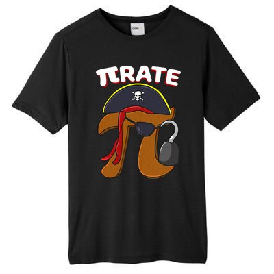 Funny Pi Day Pirate Pi Symbol Graphic Art Math Lover Gift Tall Fusion ChromaSoft Performance T-Shirt