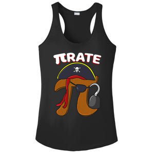 Funny Pi Day Pirate Pi Symbol Graphic Art Math Lover Gift Ladies PosiCharge Competitor Racerback Tank