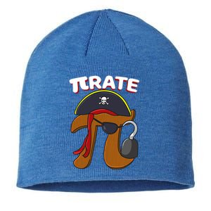 Funny Pi Day Pirate Pi Symbol Graphic Art Math Lover Gift Sustainable Beanie