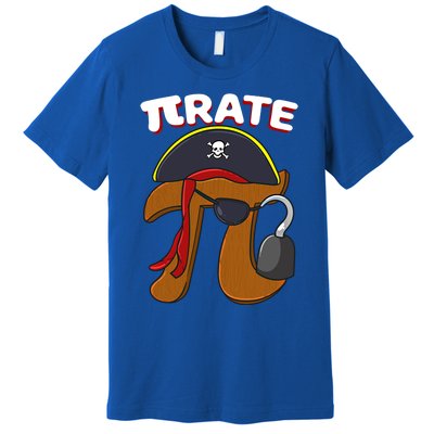 Funny Pi Day Pirate Pi Symbol Graphic Art Math Lover Gift Premium T-Shirt