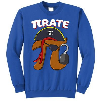 Funny Pi Day Pirate Pi Symbol Graphic Art Math Lover Gift Tall Sweatshirt