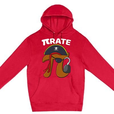 Funny Pi Day Pirate Pi Symbol Graphic Art Math Lover Gift Premium Pullover Hoodie