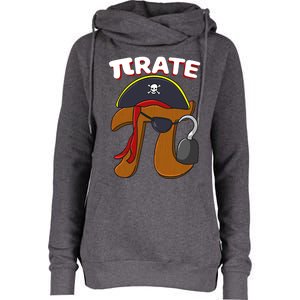 Funny Pi Day Pirate Pi Symbol Graphic Art Math Lover Gift Womens Funnel Neck Pullover Hood