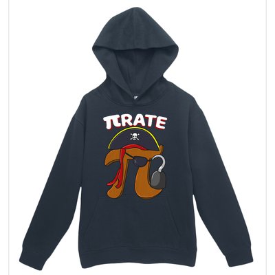 Funny Pi Day Pirate Pi Symbol Graphic Art Math Lover Gift Urban Pullover Hoodie