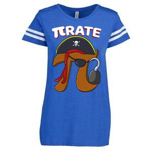 Funny Pi Day Pirate Pi Symbol Graphic Art Math Lover Gift Enza Ladies Jersey Football T-Shirt