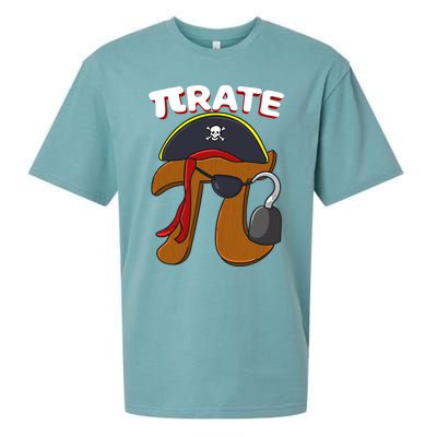 Funny Pi Day Pirate Pi Symbol Graphic Art Math Lover Gift Sueded Cloud Jersey T-Shirt