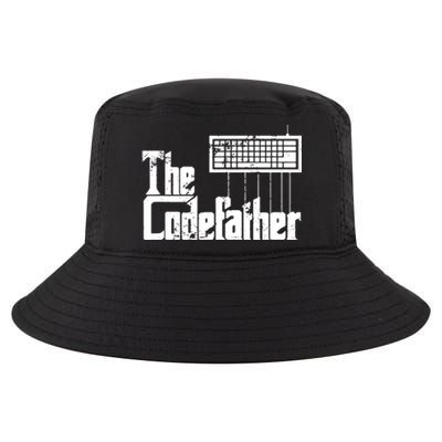 Funny Programmer Dad Gift The Codefather Vintage Coder Cool Comfort Performance Bucket Hat