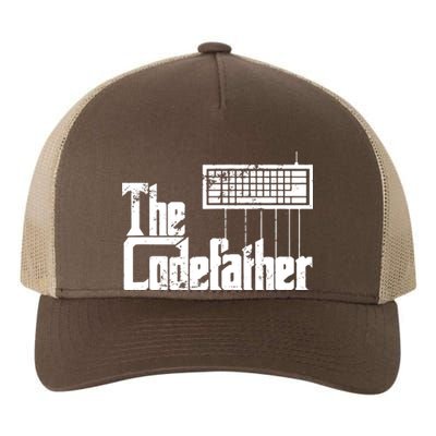 Funny Programmer Dad Gift The Codefather Vintage Coder Yupoong Adult 5-Panel Trucker Hat