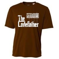 Funny Programmer Dad Gift The Codefather Vintage Coder Cooling Performance Crew T-Shirt